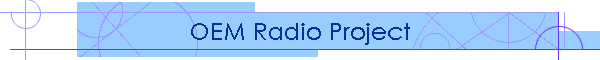 OEM Radio Project